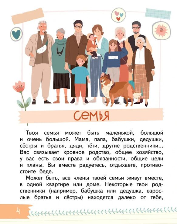 Моя семья.Книга-альбом. Подарок для первоклассника. | Печерская Анна Николаевна